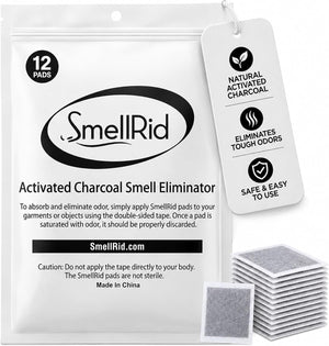 Smellrid Activated Charcoal Odor Absorber Pads