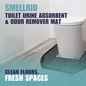 Smellrid Toilet Urine Absorbent & Odor Removal Mat - Set of 6 Mats