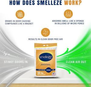 Smelleze® Natural Moth Ball Odor Removal Granules