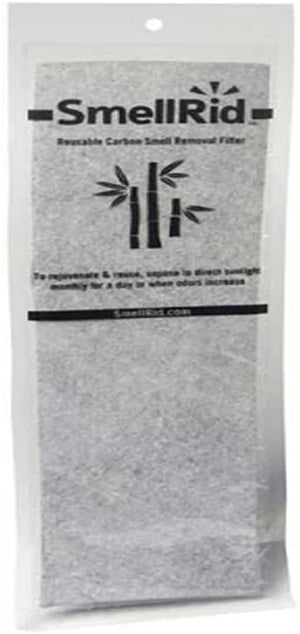 SmellRid® Universal Activated Charcoal Filter Cloth for Particulates, Odors & Pollutants: (6) 4"x14" Filters/Pack. Cut-to-Fit