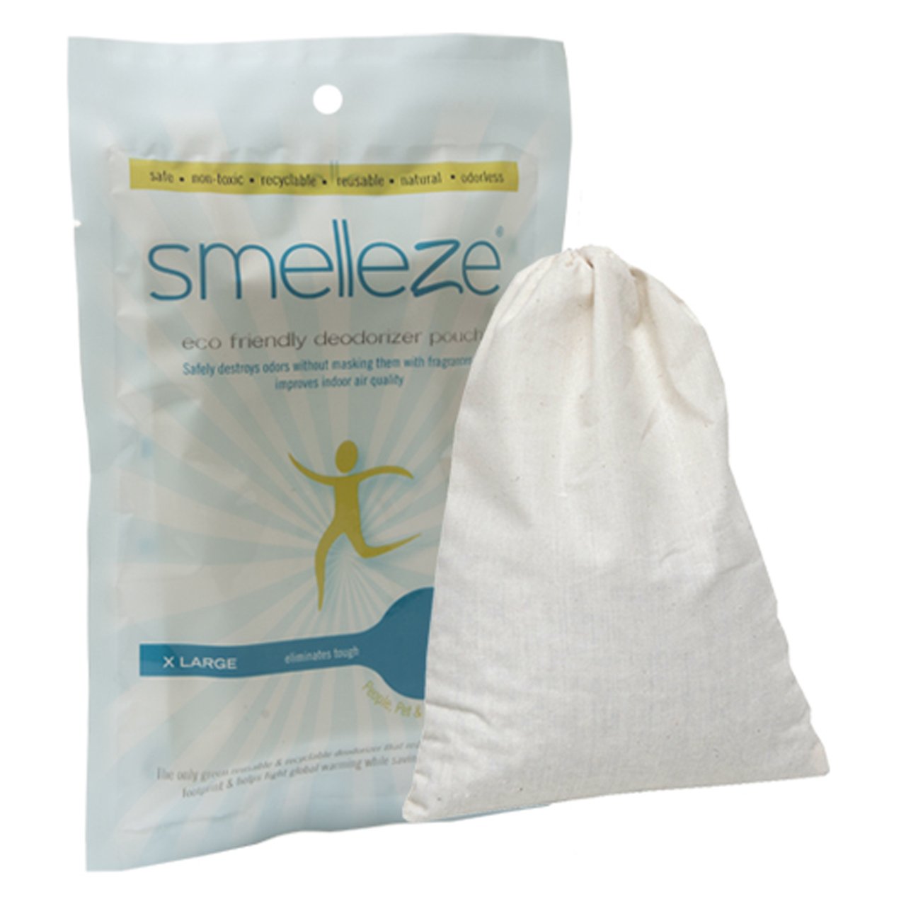 Smelleze Reusable Laundry Smell Removal Deodorizer Pouch: Removes Clothes Stench Without Scents 23200