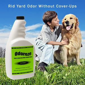 Odoreze® Natural Yard & Concrete Odor Removal Spray Concentrate