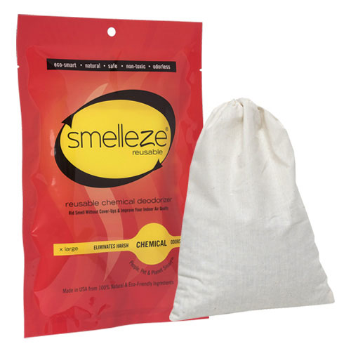 Smelleze® Reusable Chemical Smell Eliminator Deodorizer Pouch