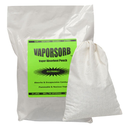 Hazardous materials absorbent Green Stuff is used on sample oil