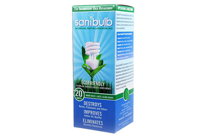 SaniBulb™ Air Sanitizer & Ionic Air Purifier CFL Bulb